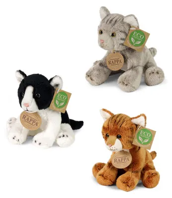 Produktbild von Sitzende Plüschkatze, 14 cm, umweltfreundlich