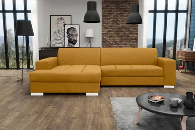 Produktbild von Ecksofa Eckcouch L-Form Sofa Schlafsofa LUBERO malmo 41 links mit Schlaffunktion und Bettkasten