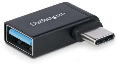 Produktbild von StarTech.com USB-C zu USB-A Adapter Rechtwinklig – USB 5Gbps, 3A, Metallgehäuse, Thunderbolt-kompatibel