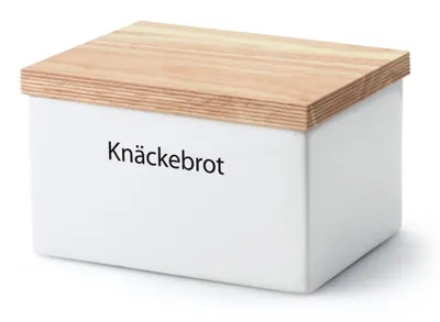 Zdjęcie produktu dla Continenta Vorteilset 1x 2 Stück Vorratsdose mit Holzdeckel 17,5 x 13,5 x 11 cm 3950 und Geschenk + Spende