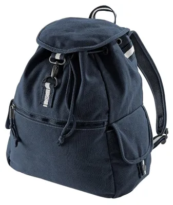 Productafbeelding van Quadra Vintage Zeildoek Rugzak - 18 Liter FK495 (One Size) (Vintage Oxford Marineblauw)
