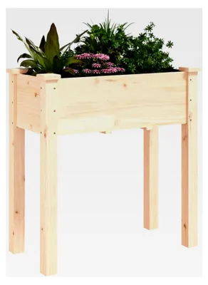 Produktbild von Pflanzkübel mit Einsatz 71x37x76 cm aus Massivholz Tanne