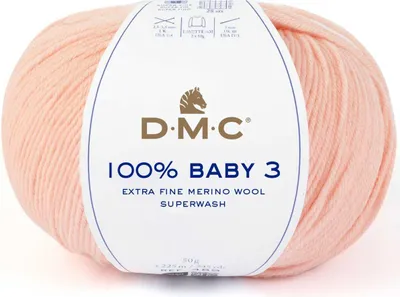 Zdjęcie produktu dla DMC 100% Baby-3 Wool – czysta wełna merynosowa (kolor 42)