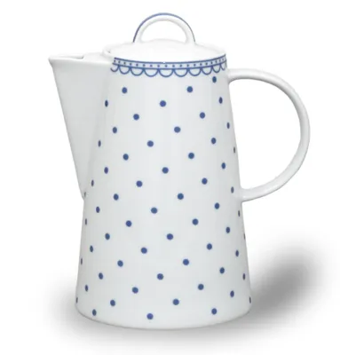 Obrázok produktu pre Thun 1794 Tom, kanvica na kávu, 1,2 l, modré bodky, porcelán Thun