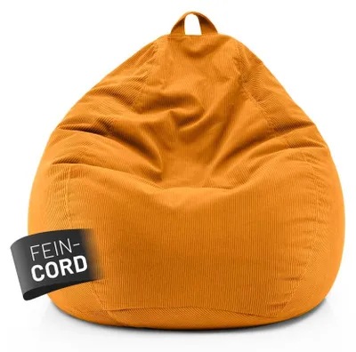 Produktbild von Lumaland Sitzsack 250l senfgelb Comfort Feincord