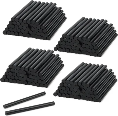Productafbeelding van Heetlijmpistoolstiften, zwart, 7 x 100 mm, 200 stuks, voor knutselwerkzaamheden