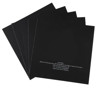 5-teilige flexible Druckplatten-Sticker 220x220 mm, schwarz
