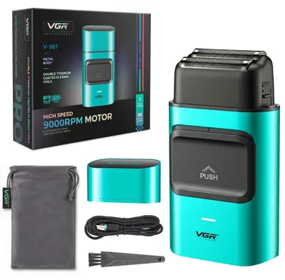 Produktbild von 307 Folienrasierer Herren Kabellos Foil Shaver Mit Ladeanzeigeleuchte Grün