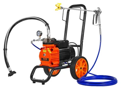 Produktbild von Airless-Spritzgerät - Spritzgerätewagen - Farbnebel-Spritzgerät - Membran-Spritzgerät - Airless-Spritzmaschine - 1100W Motor