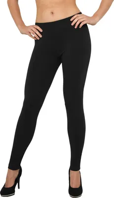 Produktbild von Urban Classics Ladies Jersey Leggings Frauen Leggings Grau Schwarz, Größe: Xl; Farbe: Black