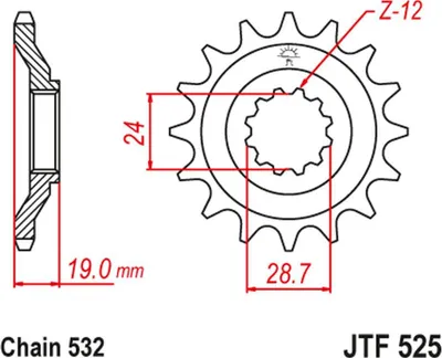 Obrázek produktu pro Ritzel 17Z 532