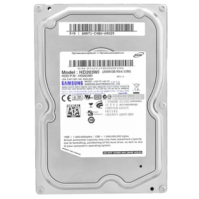 Produktbild von Samsung 2000GB HDD Spinpoint F3, Serial ATA II, 2000 GB, 3.5", 1 W, 1 W, 6,2 W