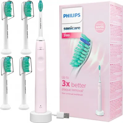 Obrázek produktu pro Philips Hx3651/11 Růžový Sonickartáč + 4 Hlavy Proresult