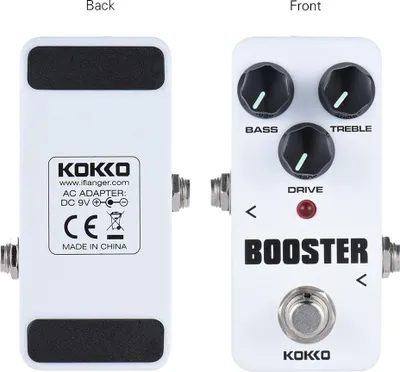 Zdjęcie produktu dla KOKKO FBS2 Mini Booster Pedal Przenośny 2-pasmowy efekt gitarowy EQ