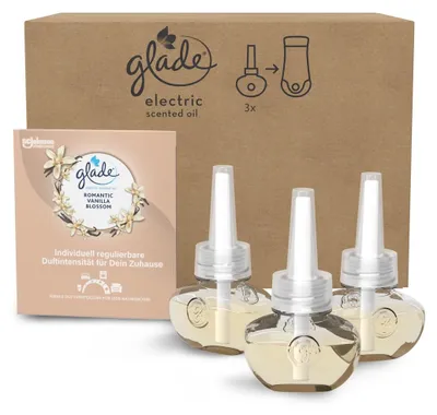 Immagine prodotto di Olio profumato ricarica per diffusore elettrico Glade, profumo per ambienti, confezione da 3