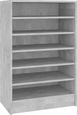 Produktbild von vidaXL Schuhschrank Betongrau 60x35x92 cm Holzwerkstoff