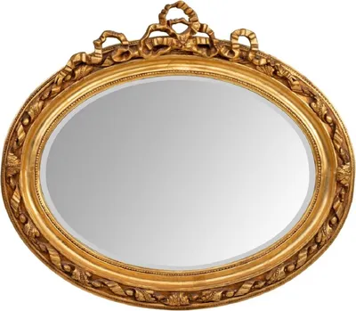 Produktbild von Casa Padrino Barock Spiegel Gold 129 x 12 x H. 112 cm - Ovaler Wandspiegel im Barockstil - Antik Stil Garderoben Spiegel - Wohnzimmer Spiegel - Barock Möbel