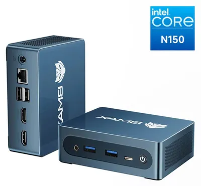 Produktbild von BMAX Mini-PC B4-Ultra – Intel N150 3.6GHz, TDP 6W, 12 GB LPDDR5 4400MHz, 512 GB SSD, Windows 11 Pro, Dual 4K und Wi-Fi 5