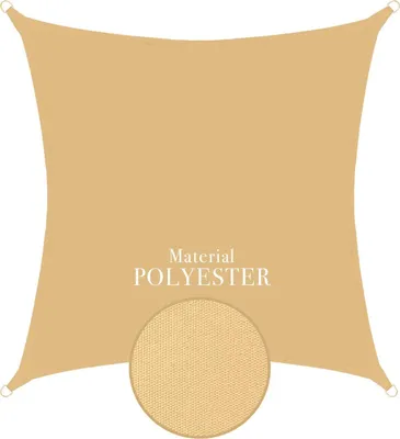 Produktbild von Sonnensegel 3x3m quadratisch - sand - Beige