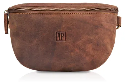 Produktbild von Damen-Gürteltasche aus braunem Leder Paolo Peruzzi T-36-BR