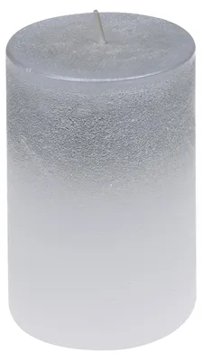 Produktbild von Stumpenkerze "FOGGY" Silber 100/68 mm