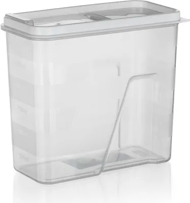 Obrázek produktu pro Dóza na sypké potraviny 1,5l plastová, otevírací víčko BÍ