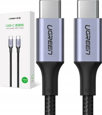 Immagine prodotto di Cavo Usb-C Do Usb-C Ugreen Us316, 100W, 1M (Czarny)