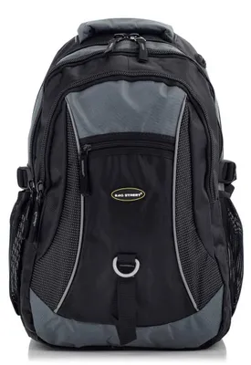 Produktbild von Bag Street Rucksack Herren Grau für Arbeit und Sport, kompakter Tagesrucksack für Büro, Fitness, Freizeit und Pendeln, 68S