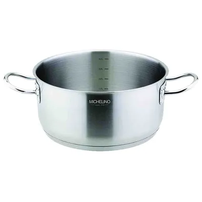 Zdjęcie produktu dla Michelino brytfanna 20cm bez pokrywki 18/10 stal nierdzewna catering wysokiej jakości garnek do gotowania indukcja