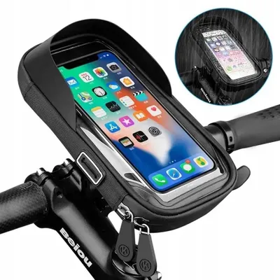 Produktbild von Hama Fahrrad Handyhalterung wasserdicht Lenker Touchscreen