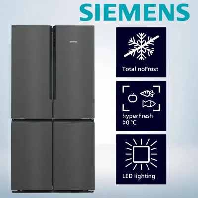 Produktbild von Siemens KF96NAXEA Side-by-Side-Kühlschrank  Inhalt Kühlbereich 405 Liter  Höhe 183 cm