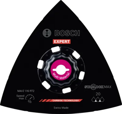 Immagine prodotto di Bosch EXPERT Piastra di levigatura MAVZ 116 RT2 lama, 116 mm 2608900052