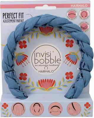 Imagen del producto de Elásticos para el pelo Invisibobble, modelo Hairhalo, diseño Flores & Bloom. Diadema ajustable, 1 unidad