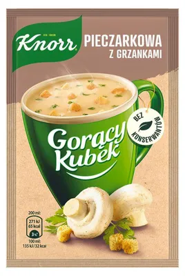Obrázek produktu pro Knorr krémová houbová polévka s krutony 15 g