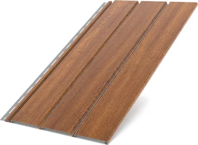 Immagine prodotto di BRYZA piastra per intradosso del tetto in plastica piena, lunghezza 3M, larghezza 305 mm, rovere dorato
