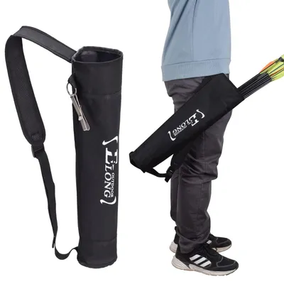 Productafbeelding van Pijlkoker - Rugkoker voor 30 pijlen - Verstelbare riem 38,1 tot 86,4 cm - Nylon - Voor boogschieten