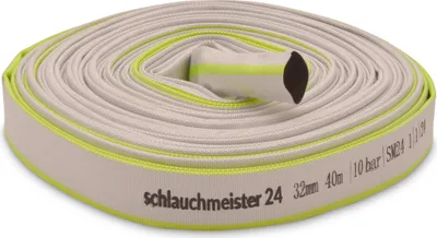 Produktbild von Ø 1 1/4 Zoll - 32 mm, 40 Meter Industrieschlauch | Bauschlauch | Flachschlauch