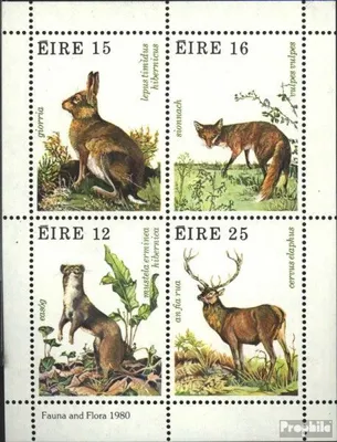 Produktbild von Briefmarken Irland 1980 Mi Block3 (kompl.Ausg.) postfrisch Wildtiere