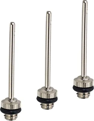 Produktbild von Derbystar Fußball Nadelventil für Doppelhubpumpe 3er-Set Ersatznippel Metall