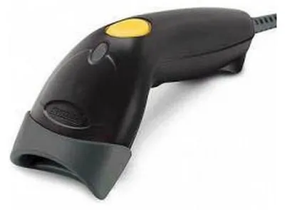 Zdjęcie produktu dla Motorola LS1203, Przymocowany czytnik kodów kreskowych, 1D, Laser, Codabar, Code 11, Code 128, Code 39, Code 93, GS1-128 (UCC/EAN-128), MSI, Trioptic, -30 - 30°, -65 - 65°