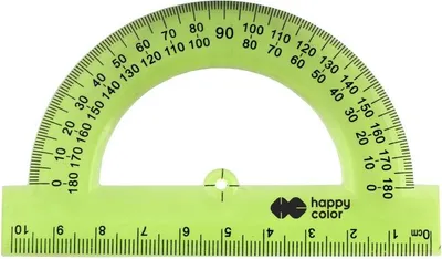 Produktbild von Winkelmesser 10cm 180° Happy Color 5502