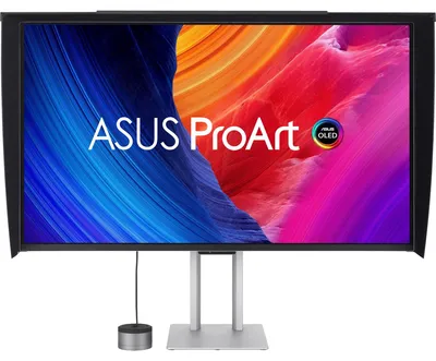 Produktbild von ASUS ProArt OLED PA32UCDMR-K, 80 cm (31.5"), 3840 x 2160 Pixel, 4K Ultra HD, QD-OLED, 0,1 ms, Schwarz, Silber