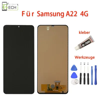 Produktbild von Für Samsung Galaxy A22 4G SM-A225F LCD Display Touchscreen Bildschirm Kleber ...