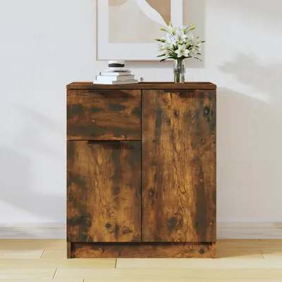 Image de vidaXL Sideboard chêne fumé 60x30x70 cm bois composite