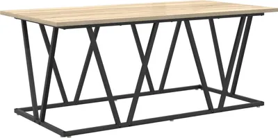 Produktbild von Möbel Couchtisch Sonoma Eiche 100x50x40 cm aus Holzwerkstoff und Metall - Couchtische 869709