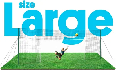 Zdjęcie produktu dla Open Goaaal GROSS - 4,9M X 2,1M FUSSBALLTOR, IN 3,0M HOHEM FANG- & RÜCKPRALLNETZ