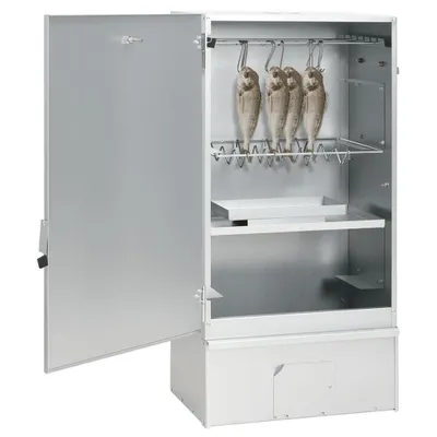 Image de vidaXL Fumoir avec générateur de fumée froide Acier galvanisé