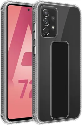 Produktbild von Cadorabo Schutzhülle für Samsung Galaxy A72 4G / 5G Hülle in Schwarz Etui TPU Silikon Case Cover Standfunktion