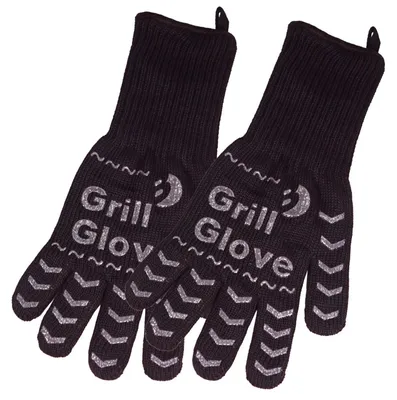 Produktbild von Best Sporting Grillhandschuh 2er Set I Ofenhandschuh OneSize I schwarz I Hitzebeständige Grillhandschuhe bis 500°C I Ofen I Kamin I Ofenhandschuhe I Topfhandschuhe I Kaminhandschuhe