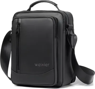 Productafbeelding van CarryQuest® - Schoudertas, kunstleer, waterafstotend, zwart